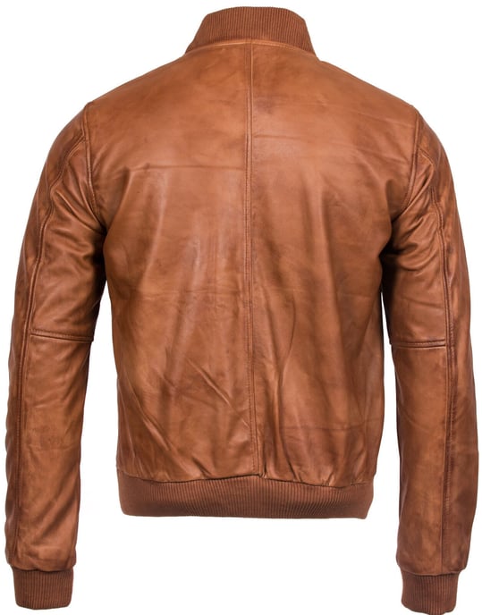Varisty leather bomber jacket