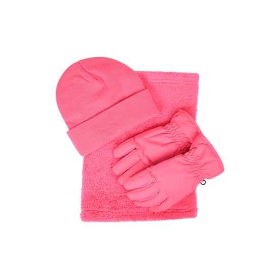 Mountain Warehouse Accessoireset voor kinderen (Set van 3) (Donkerroze) - Image 1
