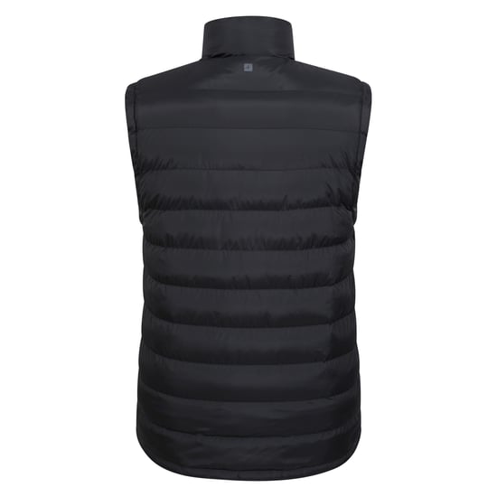 Mountain Warehouse Gewatteerd gilet met imitatiebont voor heren (Zwart) - Image 2