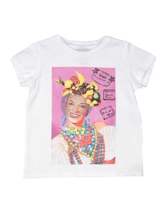 Stella Jean Girl T-shirts White Cotton
