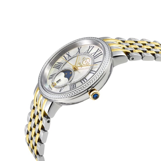 GV2 Women's Genoa SS silver Case, White MOP Dial, Two tone Stainless Steel Watch - Image 3