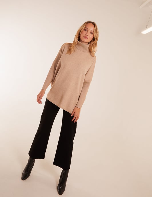 High Neck Boxy Jumper