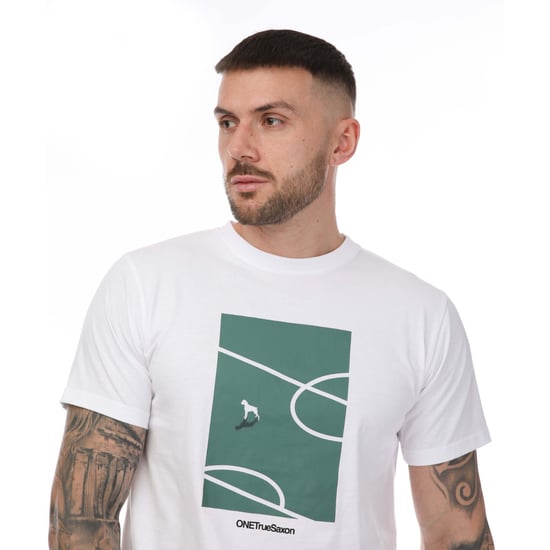Heren One True Saxon Turf T-shirt in Wit - Image 4