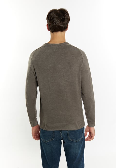 Mo Pullover Men light grey melange