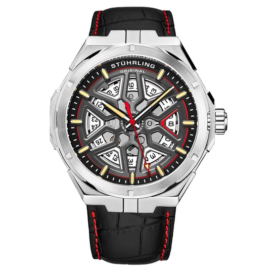 Silver en goud “Gio Swiss” Automatisch 44mm Skeleton - Image 1