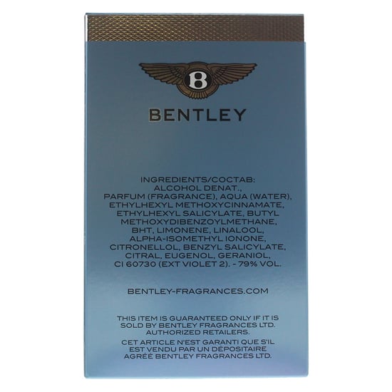 Bentley For Men Silverlake Eau de Parfum 100ml Spray