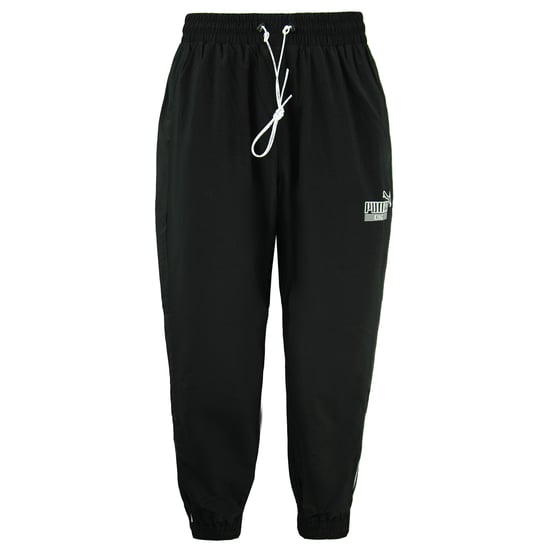 Puma King Logo Woven Track Pants Black Mens Joggers 598418 01