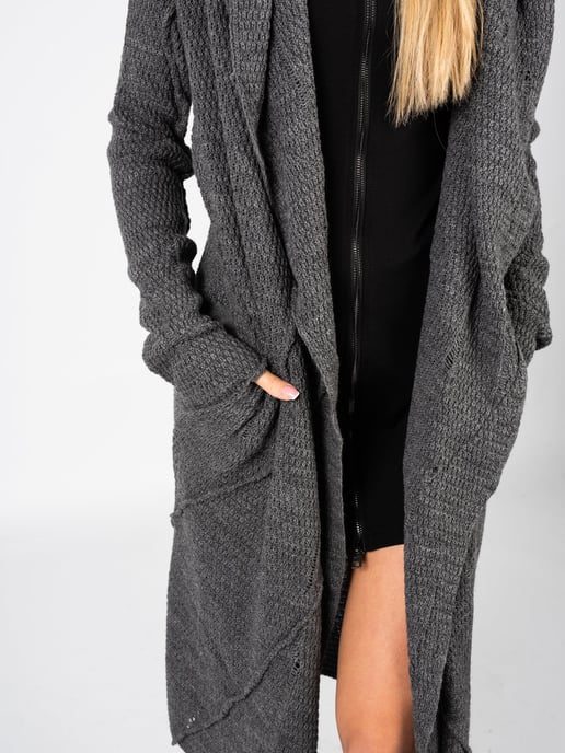 La Haine Inside Us Cardigan Unisex Woman's Grey