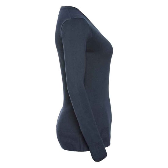Russell Collection Dames/Dames Marl V Hals Sweatshirt (Franse marine) - Image 3