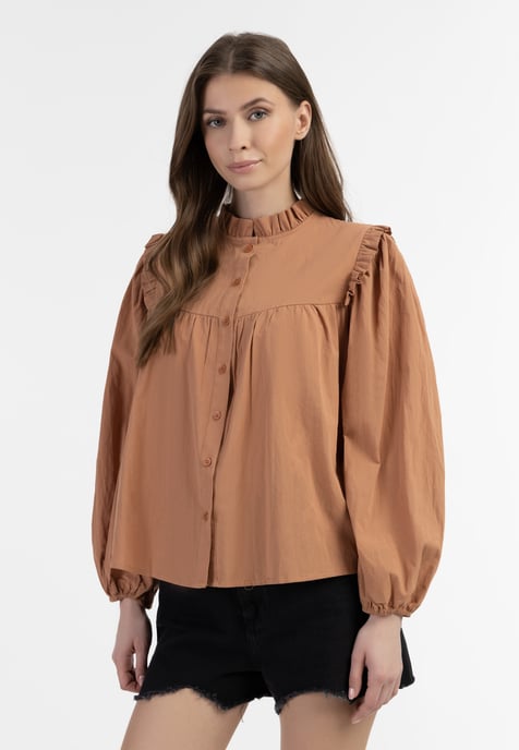 Dreimaster Blouse Dames lichte roest - Image 3