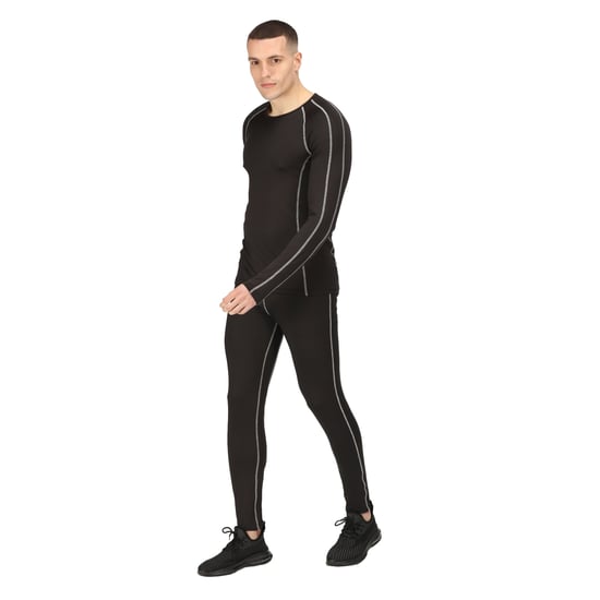 Regatta Mens Pro Long-Sleeved Base Layer Top (Black)