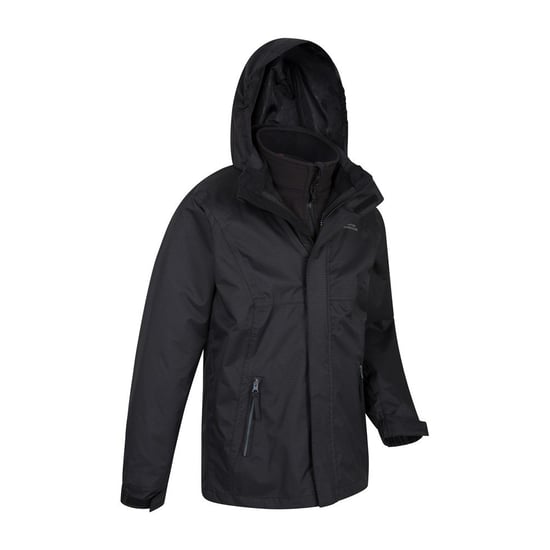 Mountain Warehouse Kinder/Kids Bracken Extreme 3 in 1 Waterdichte Jas (Zwart) - Image 3
