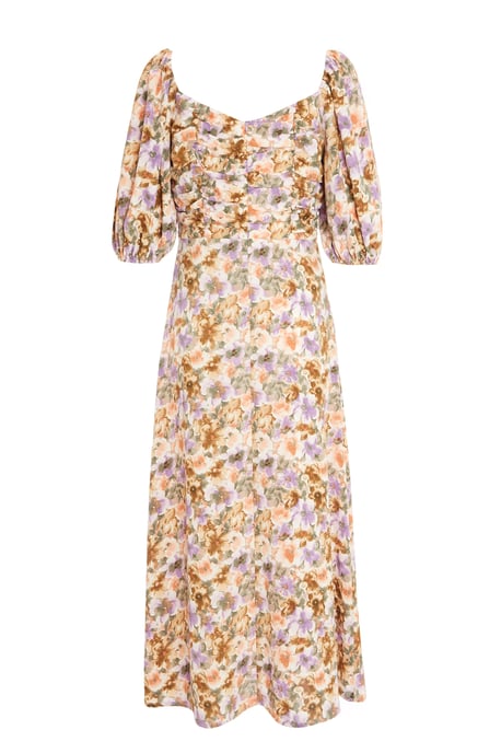 Lilac Floral Midi Dress