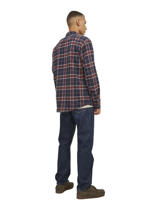 JACK & JONES Heren Slim Fit Geruite Overhemden Lange Mouwen - Image 5