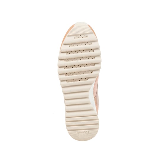 Geox Tabelya Leren Dames Perzikkleurige Sneakers - Image 3