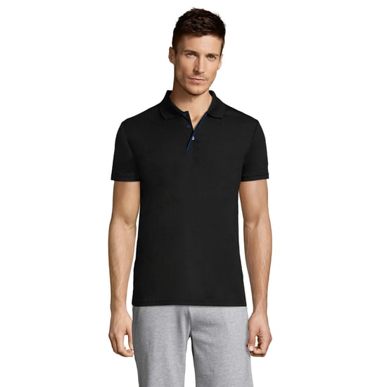 SOLS Heren Performer Sport Poloshirt (Zwart) - Image 1