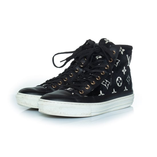 Stellar monogram velvet sneakers - Image 1