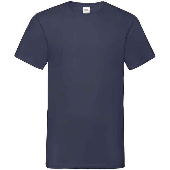 Fruit of the Loom Heren Valueweight V Neck T-shirt (Deep Navy) - Image 1