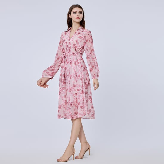 Bloemenprint shirt-jurk - Image 3