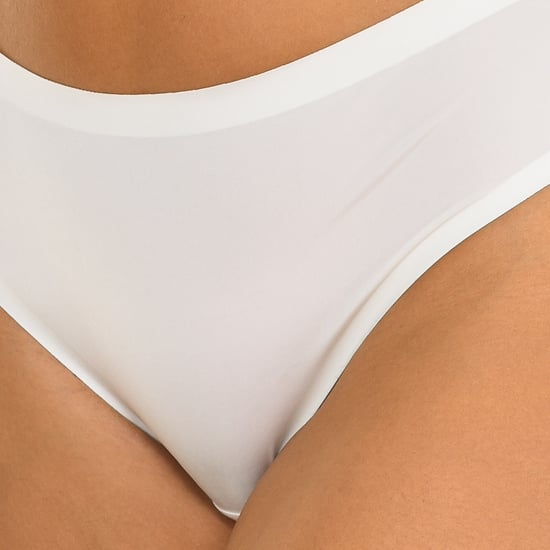 Seamless marbled effect panties 007YG women