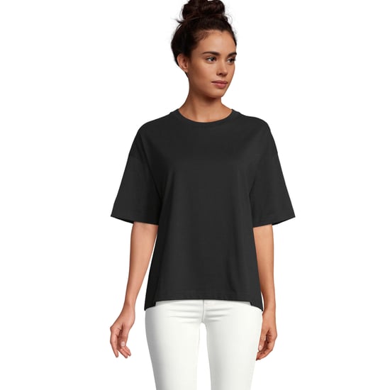 SOLS Dames/Dames Boxy Organic Oversized T-shirt (Diep zwart) - Image 4