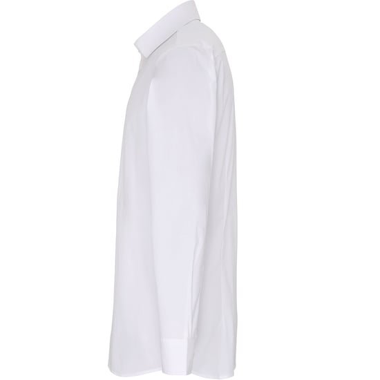 Premier Mens Stretch Fit Poplin Long Sleeve Shirt (White)