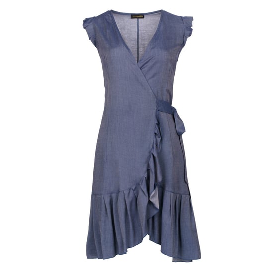 Blauwe Denim stijl wikkeljurk - Image 2