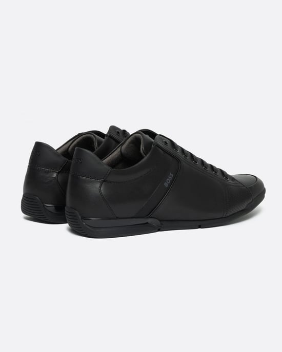 BOSS Orange Saturn Heren Lage Profiel Leren Sneakers Met Geur-Controle Voering NOS - Image 3