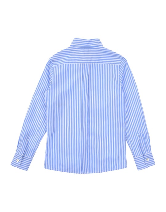 Stella Jean Boy Shirts Sky blue Cotton