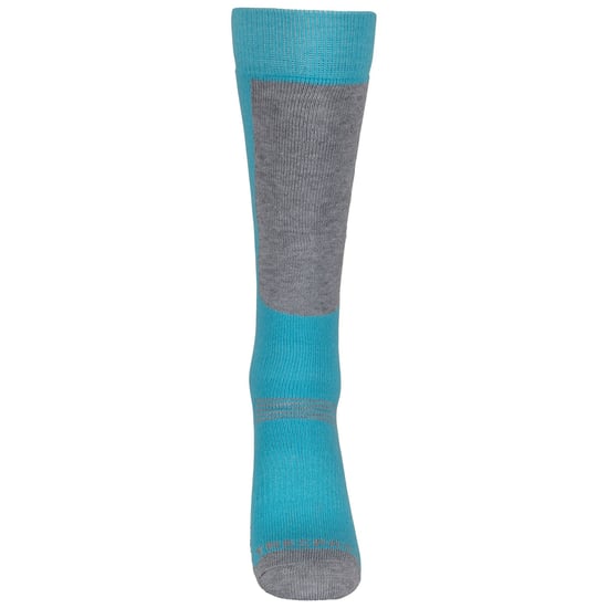 Trespass Childrens/Kids Convex Ski Socks (Pack of 2) (Navy/Cyber Blue)