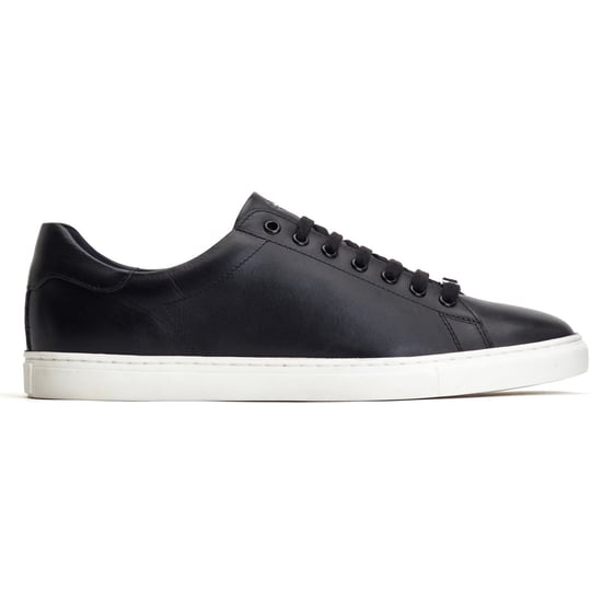 Base London Tucker Leer Heren Zwart Trainers - Image 5