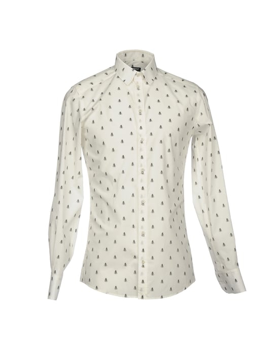 Dolce & Gabbana Ivory Cotton Shirt