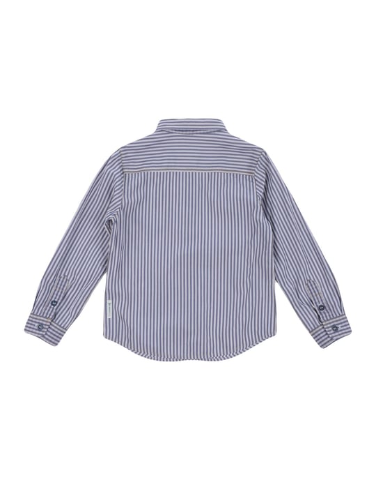 Armani Junior Slate Blue Boy Cotton Shirt