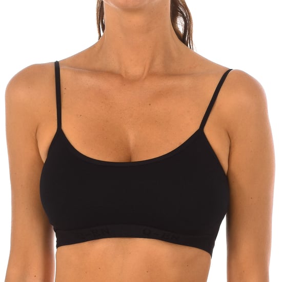 Micofibra Bamboo lace top with round neckline 708 woman