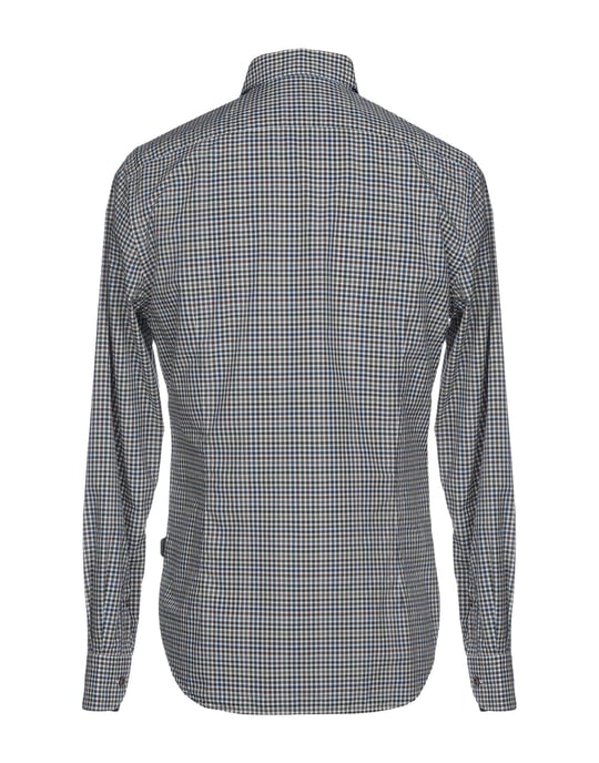 Corneliani Id Blue Check Cotton Shirt