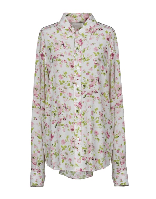 Faith Connexion Ivory Floral Design Silk Shirt