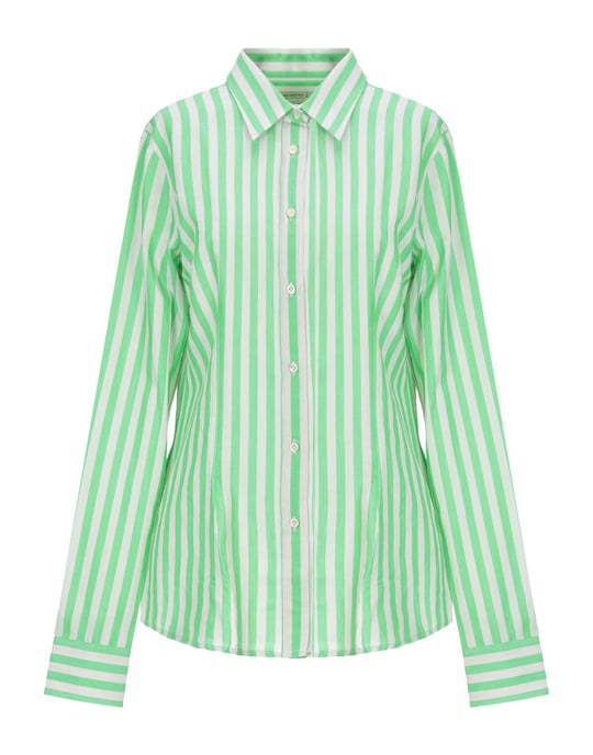 Mauro Grifoni Light Green Stripe Cotton Shirt