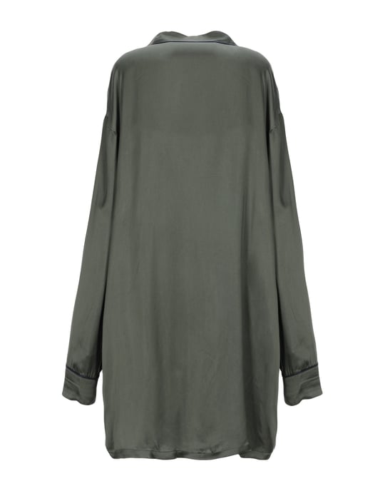 American Vintage Military Green Satin Shirt