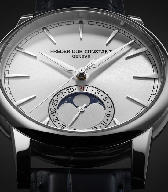 Frédérique Constant Classic Moonphase Heren Horloge Blauw FC-716S3H6 - Image 3