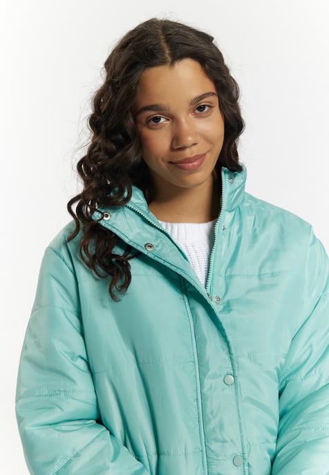 Mymo Licht gewatteerd blousonjack Dames Lagune Munt - Image 5