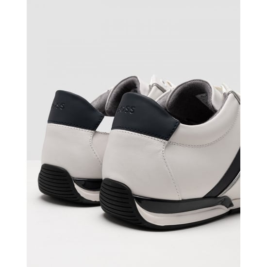 Men's Boss Saturn Low Trainers in White - Image 2