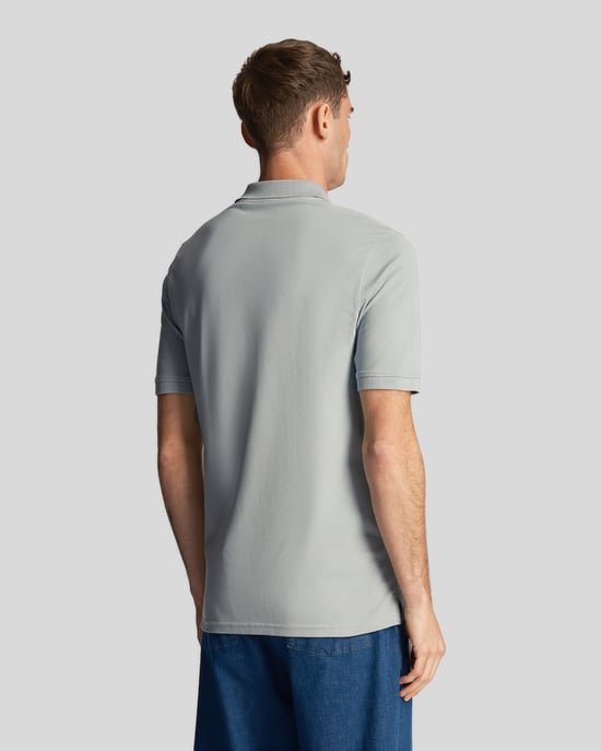 Lyle Scott leiblauw effen poloshirt - Image 3