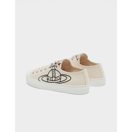 Women's Vivienne Westwood Canvas Plimsole Low Top Trainers in Beige