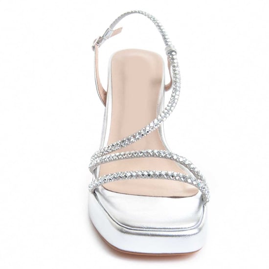 Montevita Heel Sandal Festsand5 in Zilver - Image 4