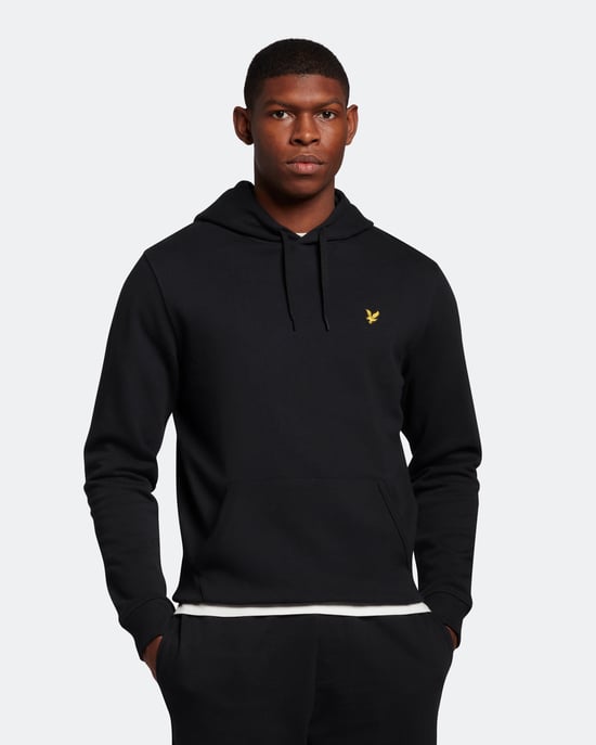 Lyle & Scott Pullover-hoodie in zwart - Image 1