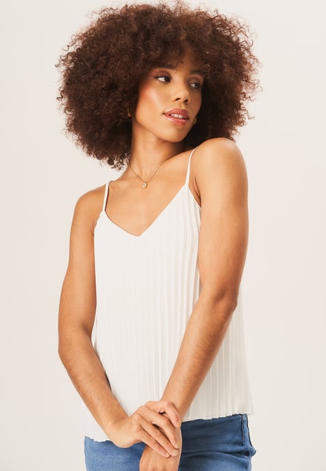 Geplooide Cami-top met bandjes - Image 3