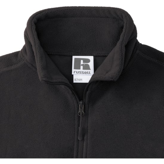 Russell Heren 1/4 Ritssluiting Outdoor Fleece Top (Zwart) - Image 4