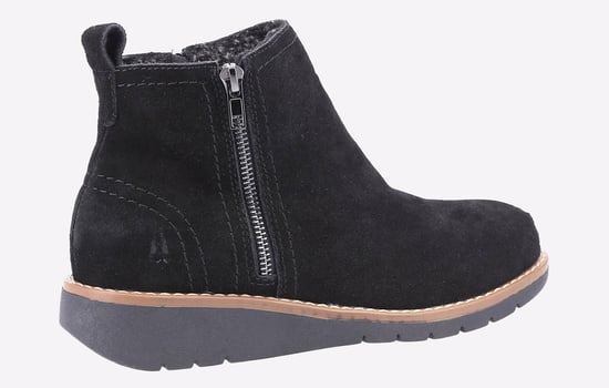 Hush Puppies Libby Suède Dames Zwarte Laarzen - Image 3