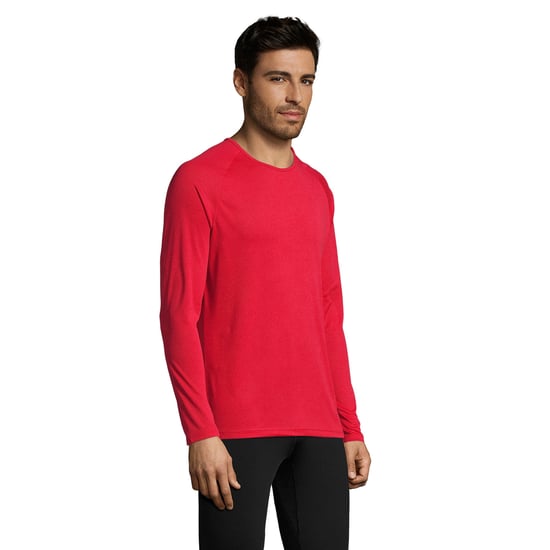 SOLS Heren Sportief T-Shirt met lange mouwen (Rood) - Image 6
