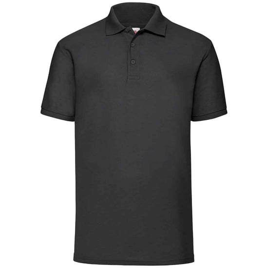 Fruit of the Loom Heren 65/35 Poloshirt (Zwart) - Image 1